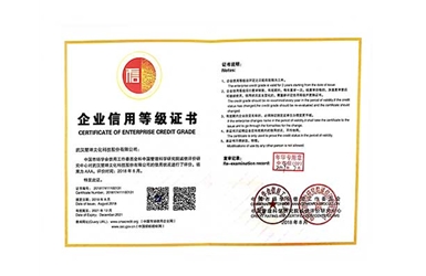 企业信用等级证书